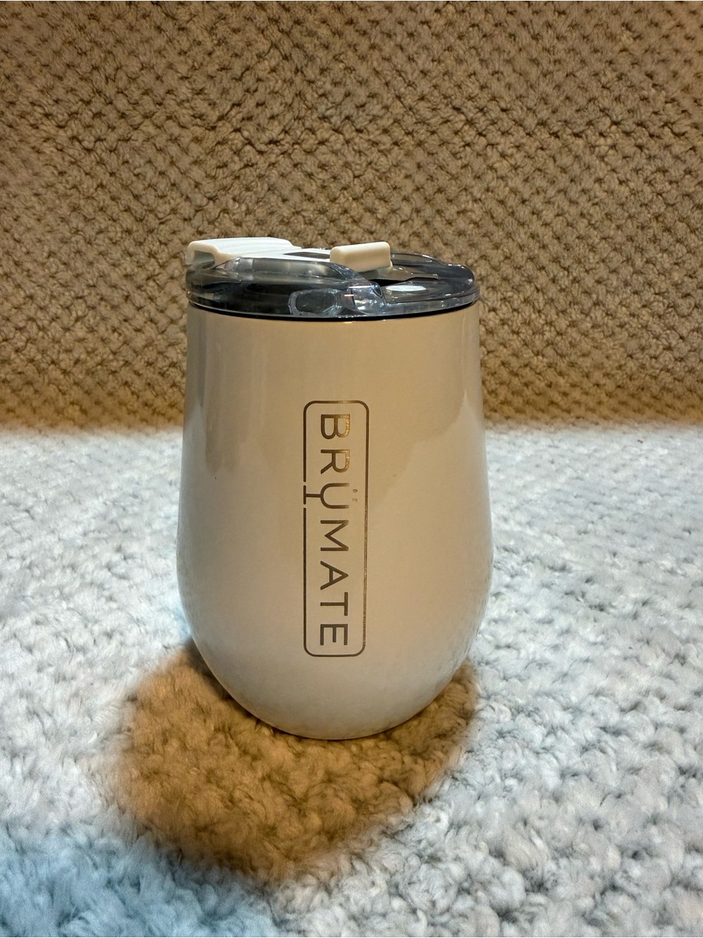 BrüMate White Insulated Stemless Tumbler 12oz